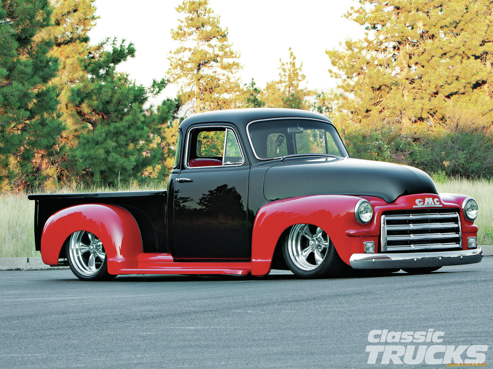 , custom, pick, up, gmc